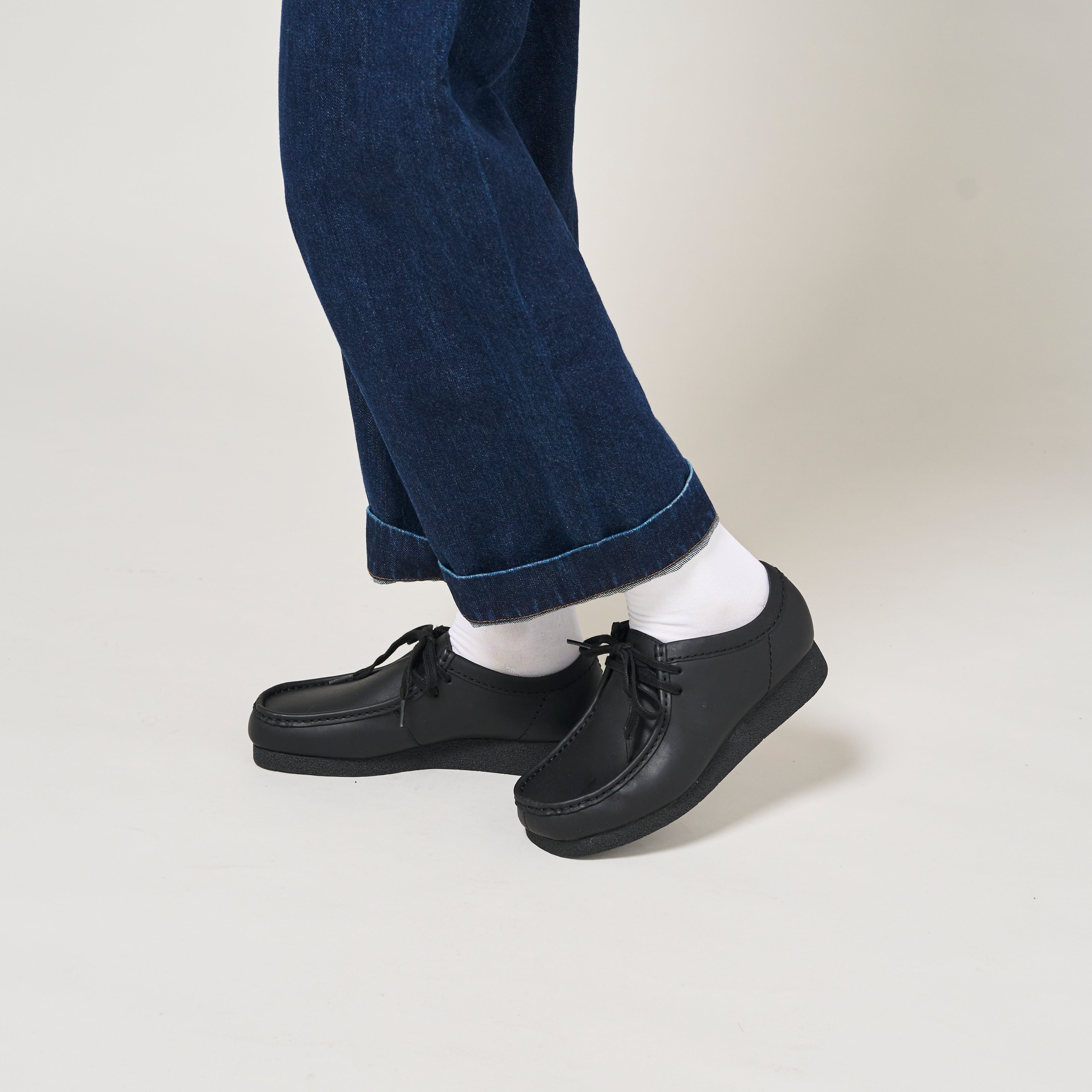 ☆ 新品未使用　クラークス　ワラビーWP 黒レザー　25.5㎝ クラークス Clarks WallabeeEVO WP / ワラビーエヴォウォーター
