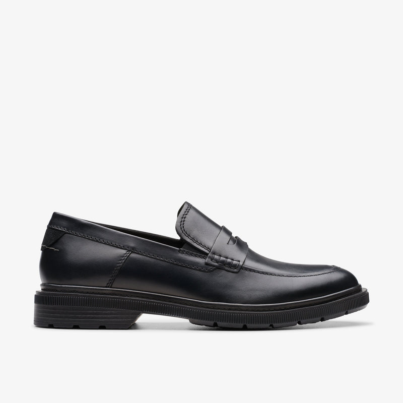 クラークス Clarks Burchill Penny / バーチルペニー （ブラックレザー）の1枚目