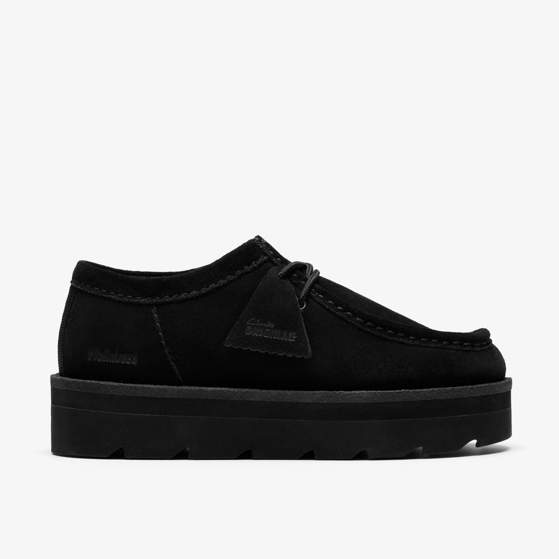 クラークス Clarks Meare Walla. / レディースメアワラ （ブラックスエード）の1枚目