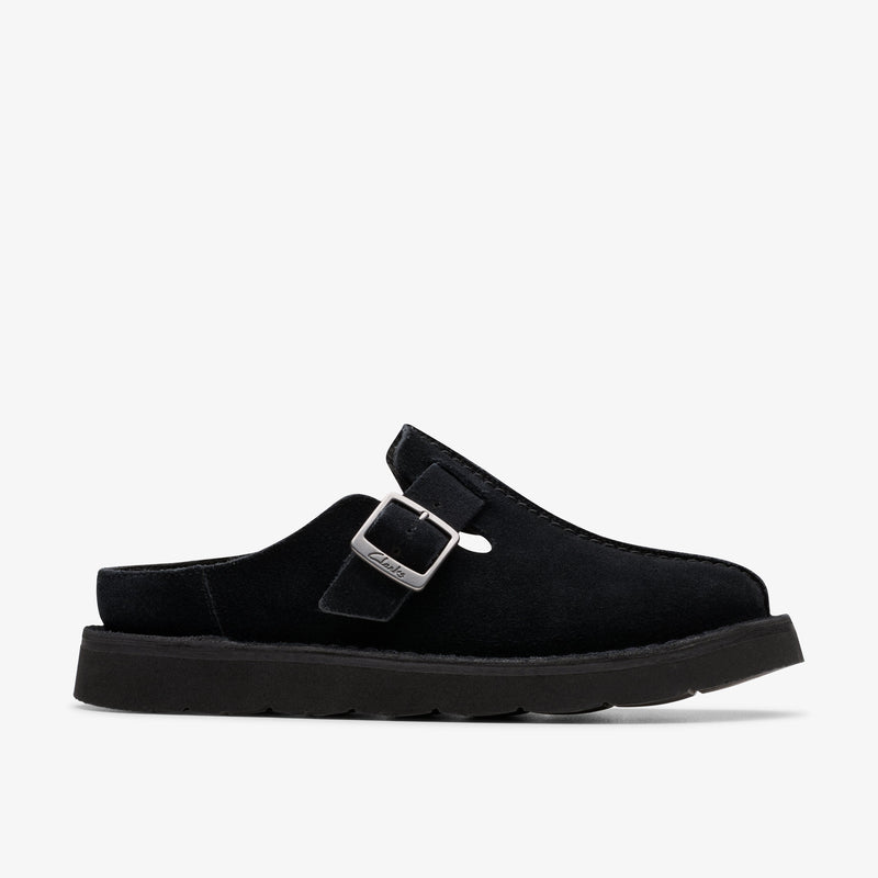 クラークス Clarks Solsbury Mule. / レディースソルスブリーミュール （ブラックスエード）の1枚目