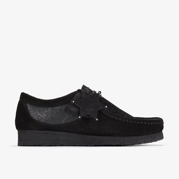 クラークス Clarks Wallabee / メンズ ワラビー （ブラックエンブロイダリー）の1枚目