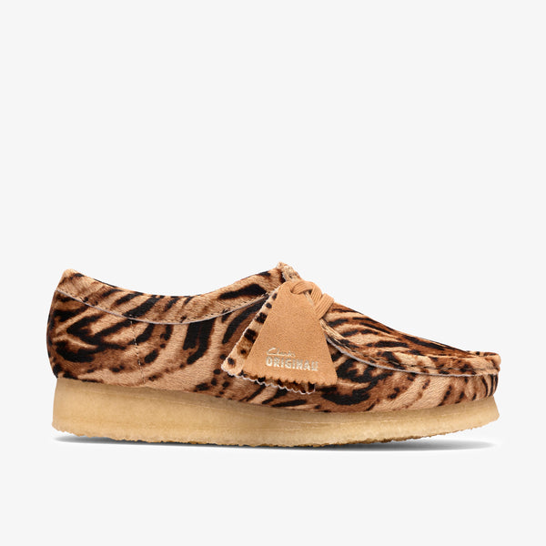 クラークス Clarks Wallabee. / レディース ワラビー （タイガープリント）の1枚目