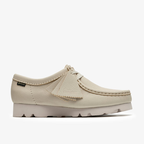 クラークス Clarks Wallabee.GTX / レディース ワラビーゴアテックス （ホワイトレザー）の1枚目