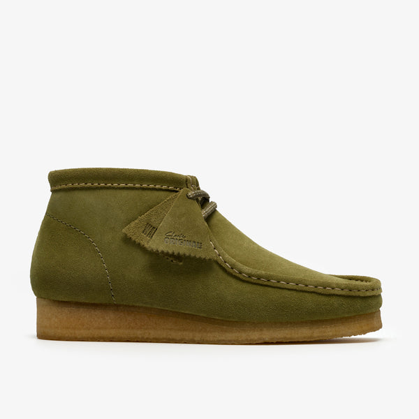 クラークス Clarks Wallabee Boot / メンズ ワラビーブーツ （グリーンスエード）の1枚目