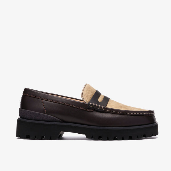 クラークス Clarks Yukoner Penny / ユーコナーペニー （ブラウンコンビレザー）の1枚目