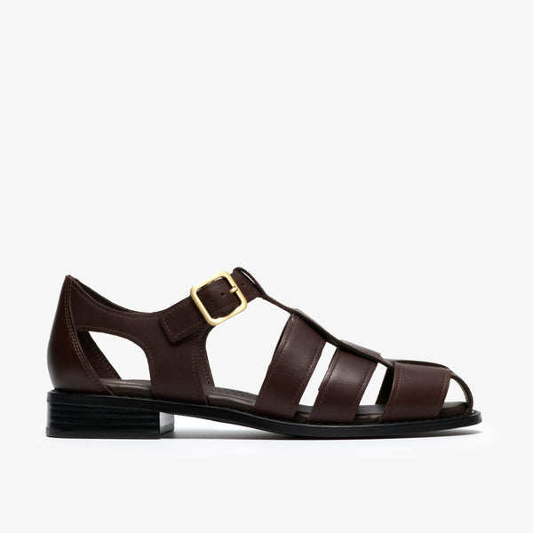 クラークス Clarks Hana Sun / ハナサン （ダークブラウンレザー）の1枚目