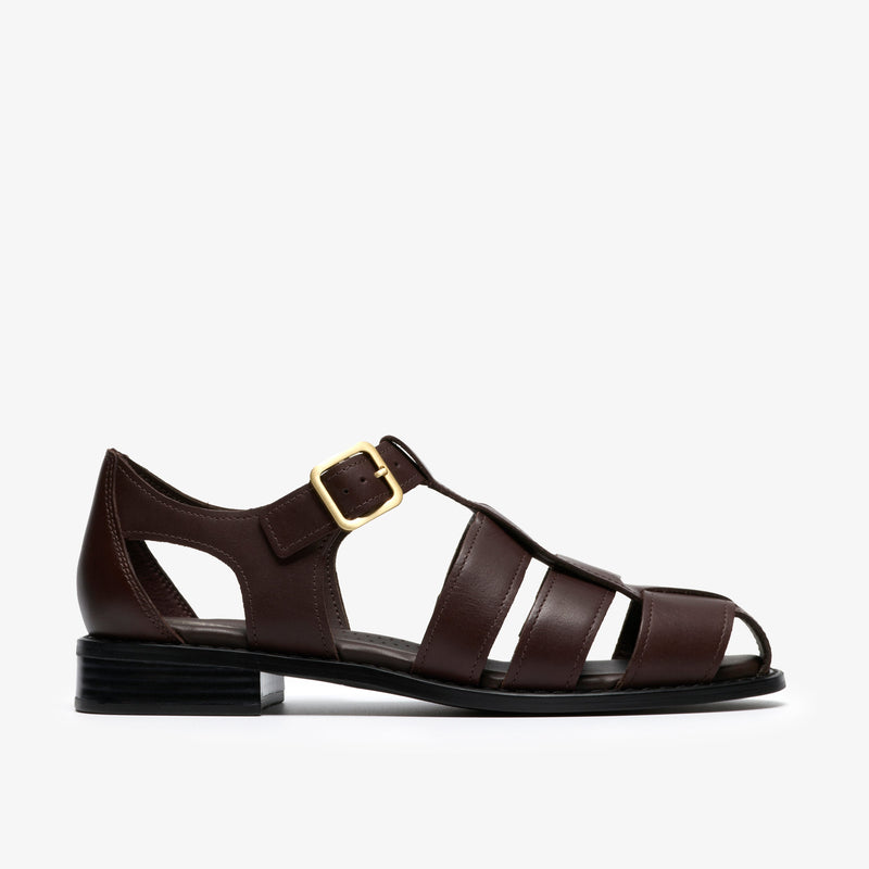 クラークス Clarks Hana Sun / ハナサン （ダークブラウンレザー）の1枚目