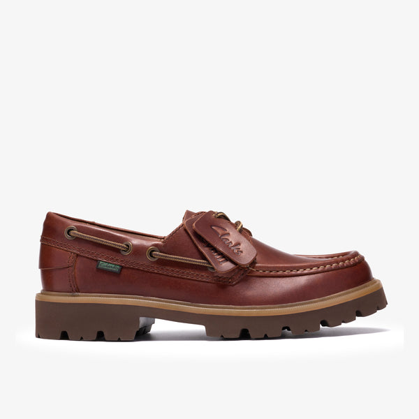 クラークス Clarks Cleyhill Boat / クレイヒルボート （ブラウンレザー）の1枚目