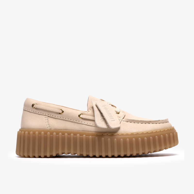 クラークス Clarks Torhill Boat / トーヒルボート （クリームヌバック）の1枚目