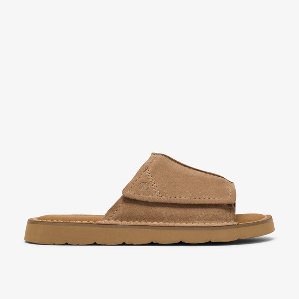 クラークス Clarks Solsbury Slide / ソルスブリースライド （ダークサンドスエード）の1枚目