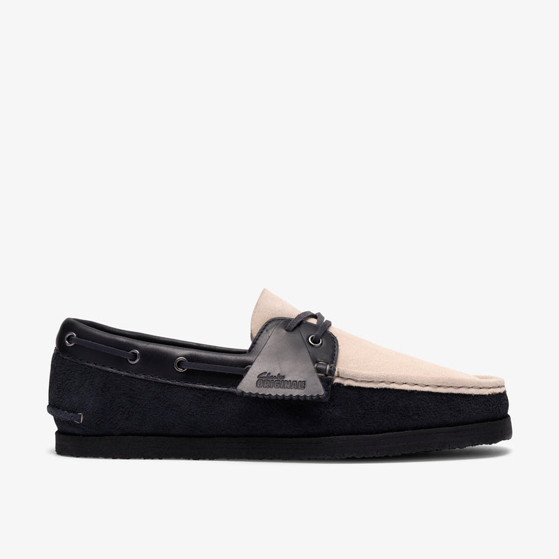 クラークス Clarks Godney Boat / ゴドニーボート （ネイビーコンビ）の1枚目