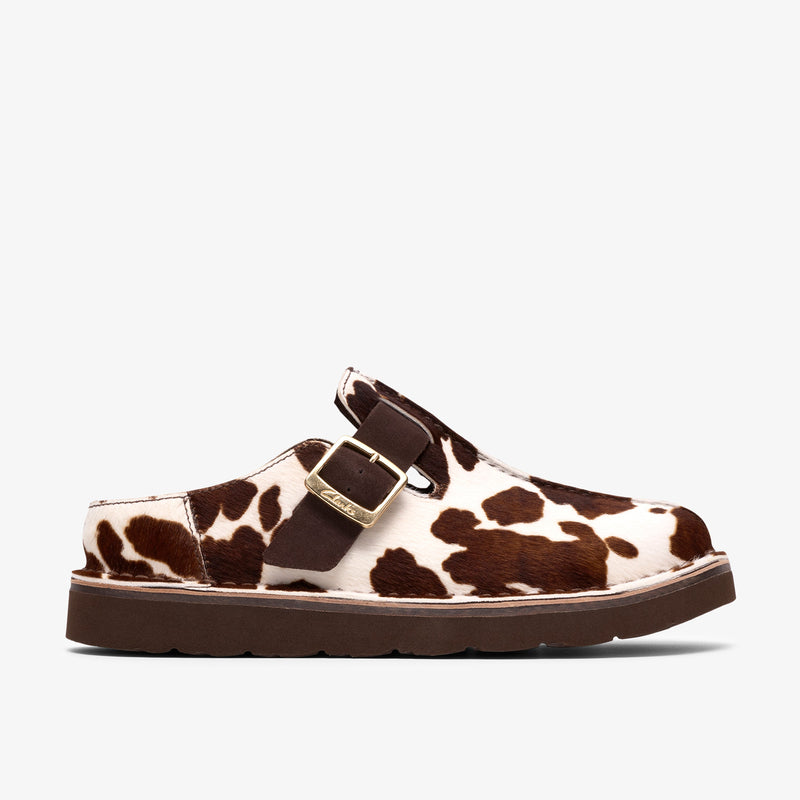 クラークス Clarks Solsbury Mule. / レディースソルスブリーミュール （カウプリント）の1枚目