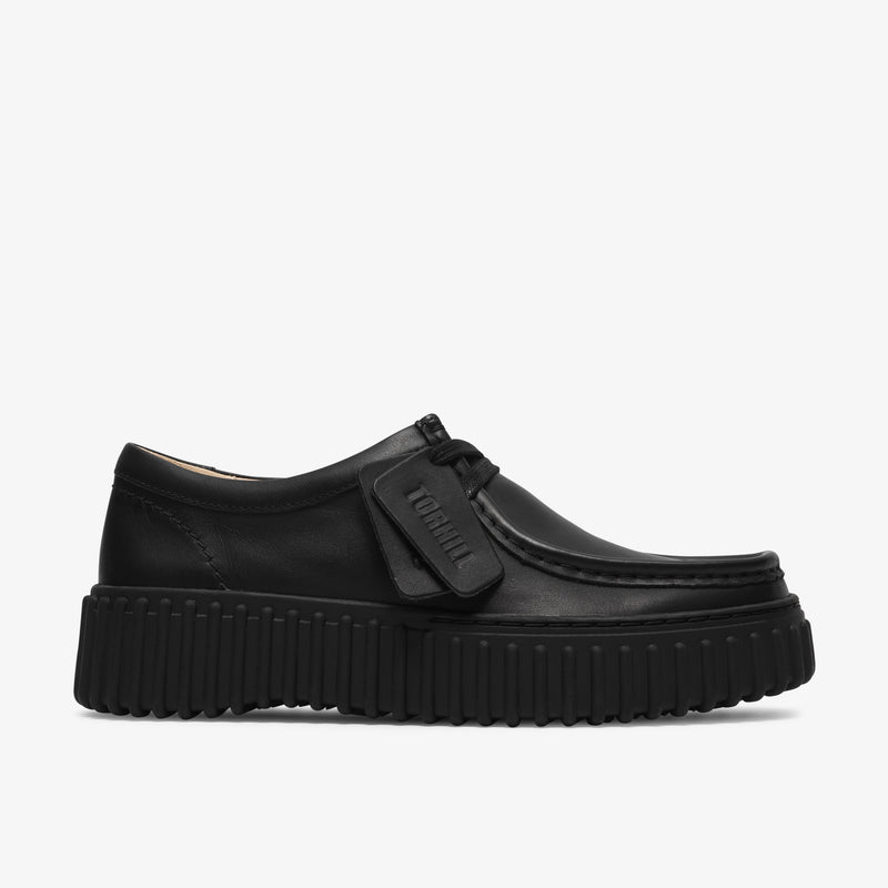 クラークス Clarks Torhill Bee / レディース トーヒルビー （ブラックレザー）の1枚目