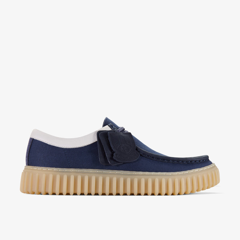 クラークス Clarks Torhill Lo / トーヒルロー （ネイビーキャンバス）の1枚目