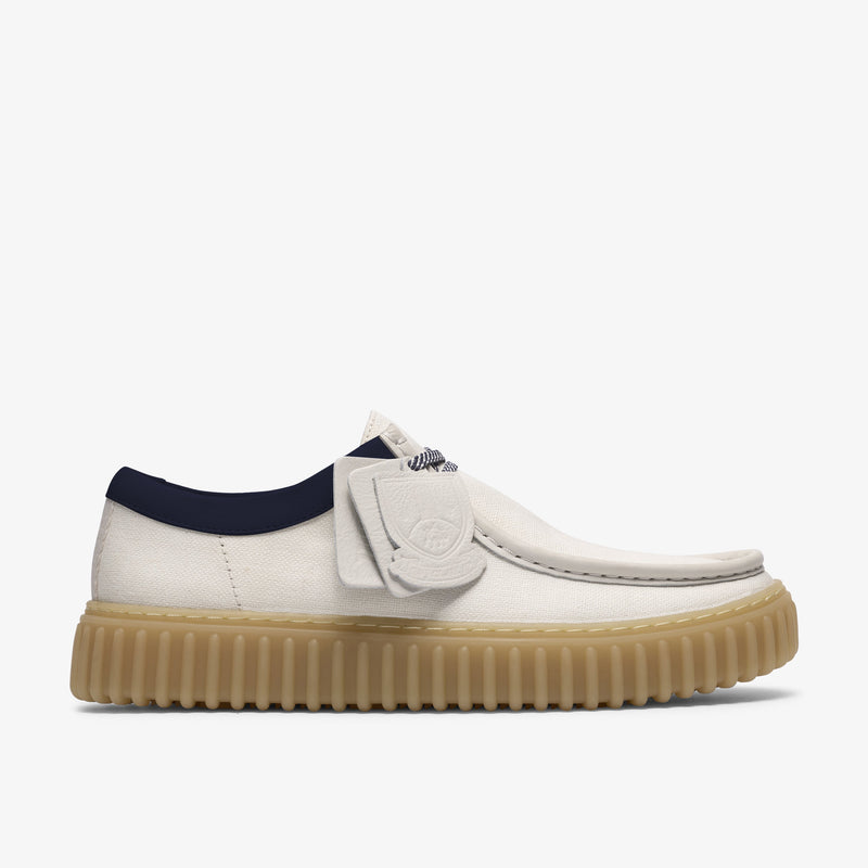 クラークス Clarks Torhill Lo / トーヒルロー （ホワイトキャンバス）の1枚目