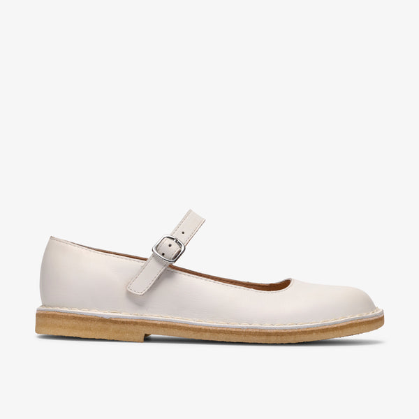クラークス Clarks Desert Jane / デザートジェーン （ホワイトレザー）の1枚目