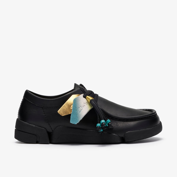 クラークス Clarks Trigenic2 Lo. / レディース トライジェニック2ロー （ブラックレザー）の1枚目