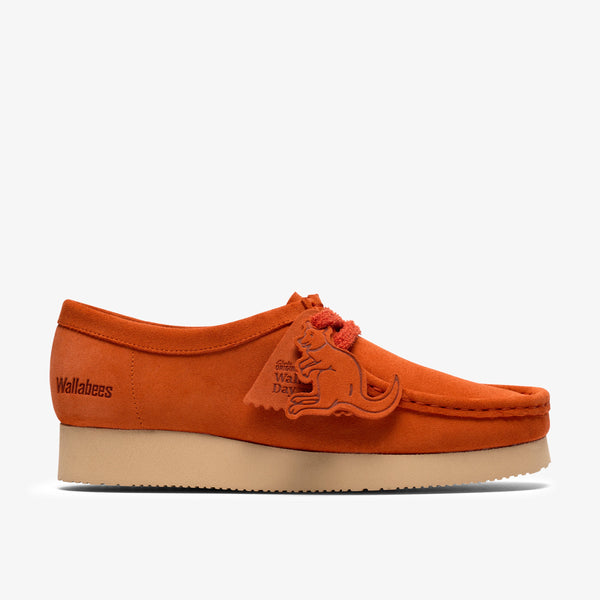 クラークス Clarks Wallabee. 2604 / レディースワラビー2604 （オレンジスエード）の1枚目