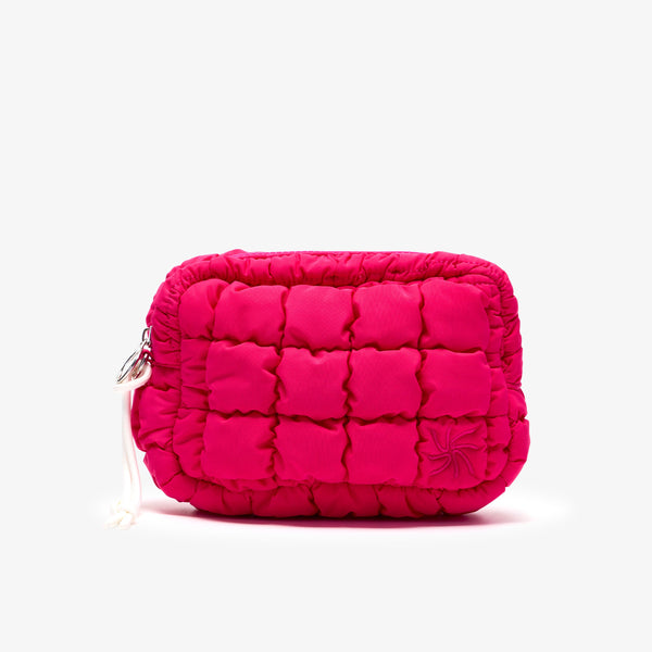 Quilt Wash Bag / キルト ウォッシュバッグ（ブライトピンク）の1枚目