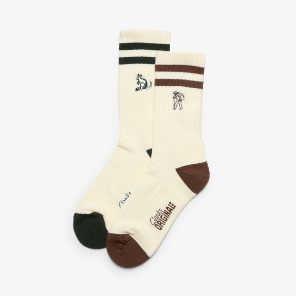 OG 2pk Socks / OG ソックス 2足セット（グリーン / コーラ）の1枚目